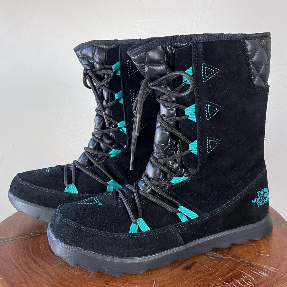The North Face snow boots.